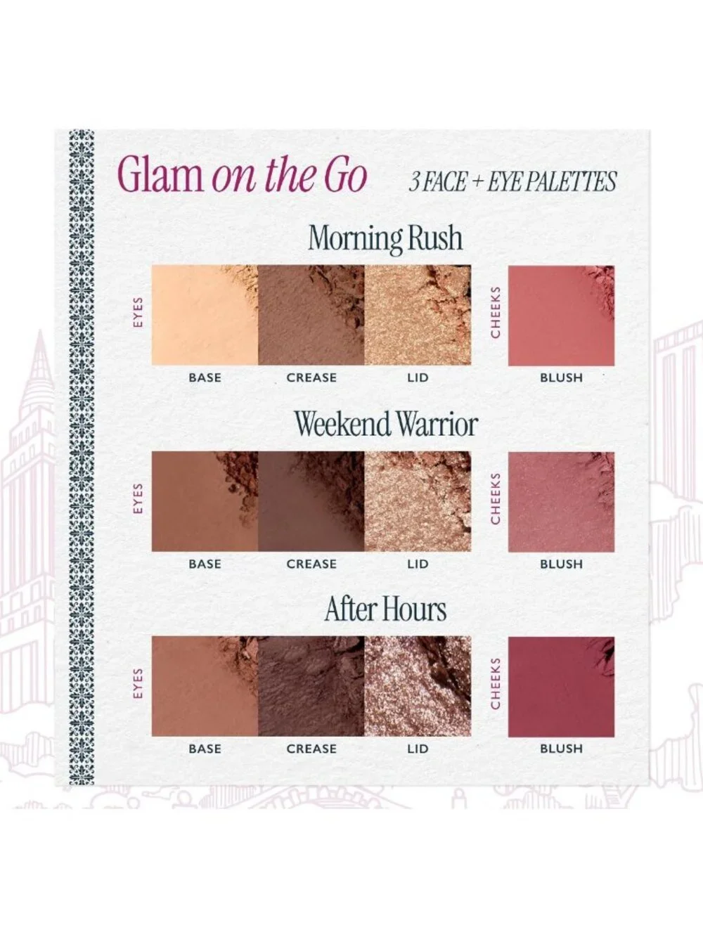 Versatile Eyeshadow & Blush Palette Set for On-the-Go Glam Makeup Looks